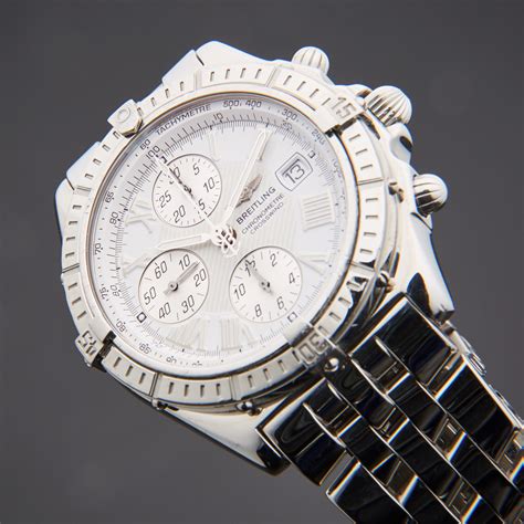 breitling white face roman numerals chronograph|Breitling Crosswind .